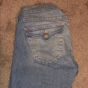 True religion light-washed jeans